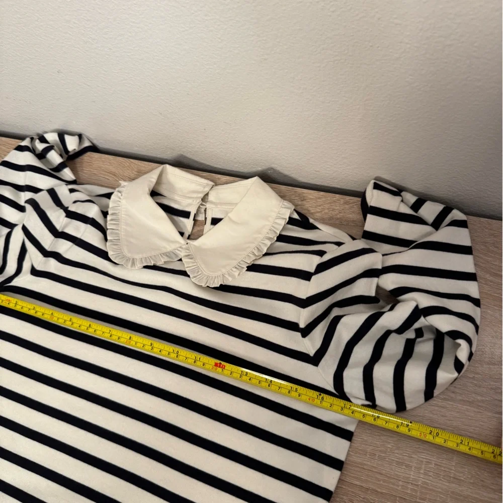 Kate Spade Poplin Collar Striped Tee‎ Dress Women’s Sz Xs Classic